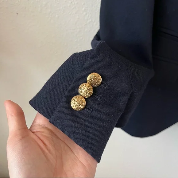 J Crew Cherry Red Tailored Blazer Schoolgirl Professional Business Casual Jacket - Picture 2 of 4